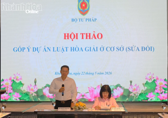 Hội thảo góp ý dự thảo Luật Hòa giải ở cơ sở (sửa đổi)