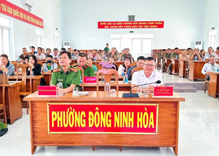 Phổ biến kiến thức, kỹ năng phòng cháy, chữa cháy tại phường Đông Ninh Hòa