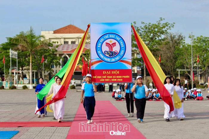 Xã Ninh Phước khai mạc Đại hội Thể dục thể thao lần thứ I năm 2026