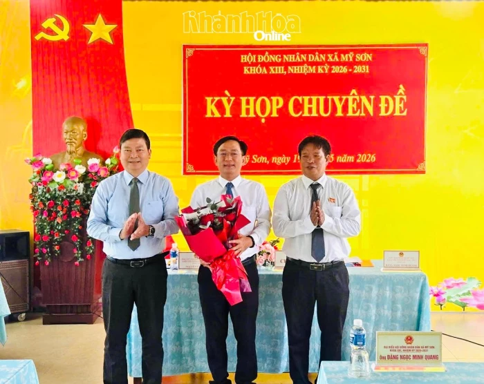 HĐND xã Mỹ Sơn tổ chức kỳ họp chuyên đề khóa XIII, nhiệm kỳ 2026 - 2031