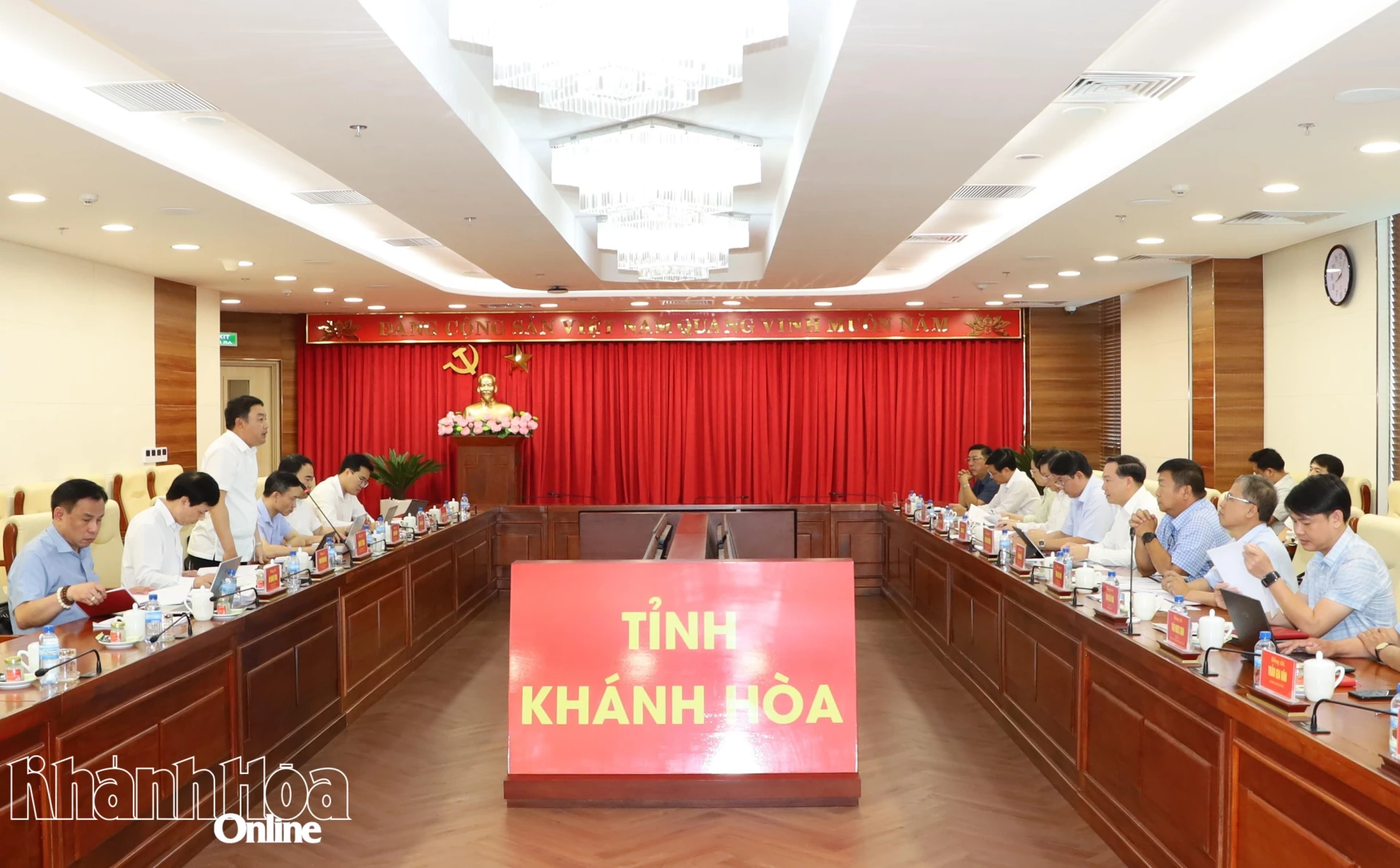 Đoàn Kiểm tra, giám sát số 25 của Bộ Chính trị, Ban Bí thư làm việc với 4 cơ quan tham mưu, giúp việc Tỉnh ủy