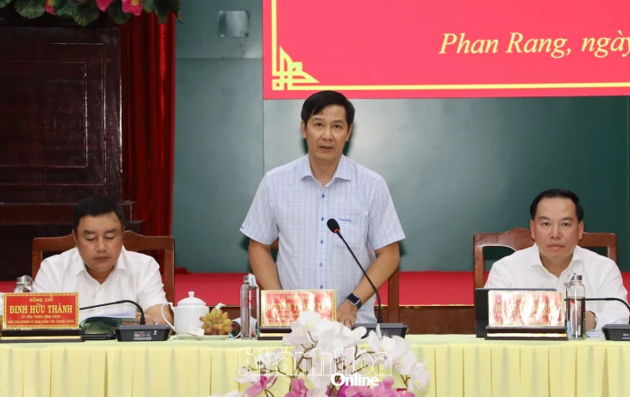 Đoàn công tác Trung ương khảo sát, làm việc với Đảng ủy phường Phan Rang về sơ kết 5 năm thực hiện Nghị quyết số 28 và Kết luận số 14