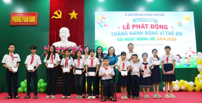 Phường Phan Rang phát động Tháng hành động vì trẻ em năm 2026