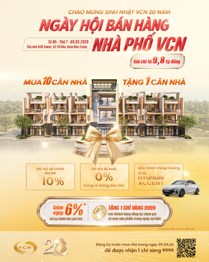 Chúc mừng 20 năm thành lập Công ty Cổ phần Đầu tư VCN, 20 năm tích lực - bứt phá tương lai (05/5/2006 - 05/5/2026)