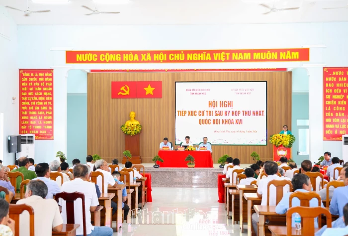 Đại biểu Quốc hội tỉnh Khánh Hòa tiếp xúc cử tri các xã, phường: Đông Ninh Hòa, Bắc Ninh Hòa và Hòa Trí