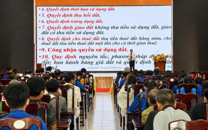 Phường Cam Ranh phối hợp phổ biến, giáo dục pháp luật 