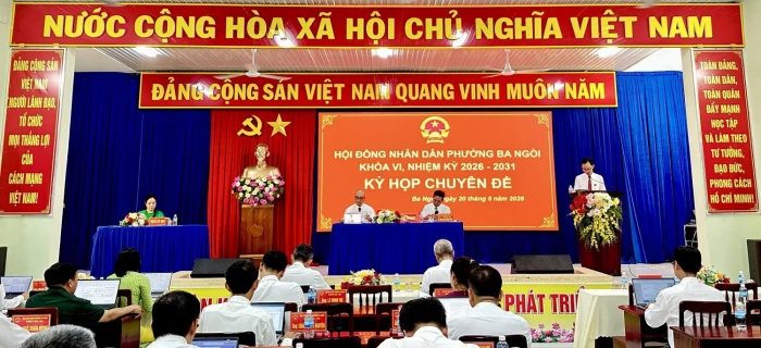 Kỳ họp chuyên đề HĐND phường Ba Ngòi khóa VI