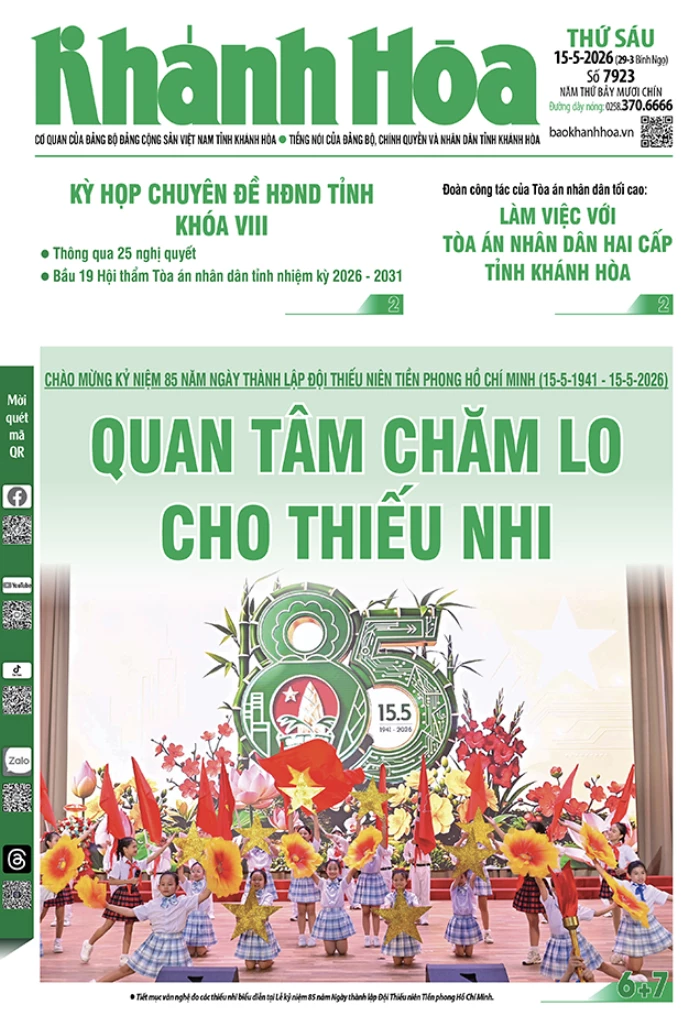 Đọc báo in số 7923 ngày 15/5/2026