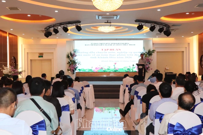 Tập huấn công tác quản lý trong lĩnh vực an toàn thực phẩm