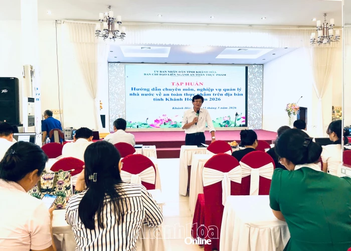 Gần 120 người được tập huấn về lĩnh vực an toàn thực phẩm