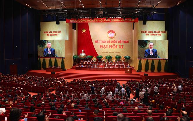 Tổng Bí thư, Chủ tịch nước Tô Lâm phát biểu chỉ đạo Đại hội. Ảnh: VĂN ĐIỆP/TTXVN