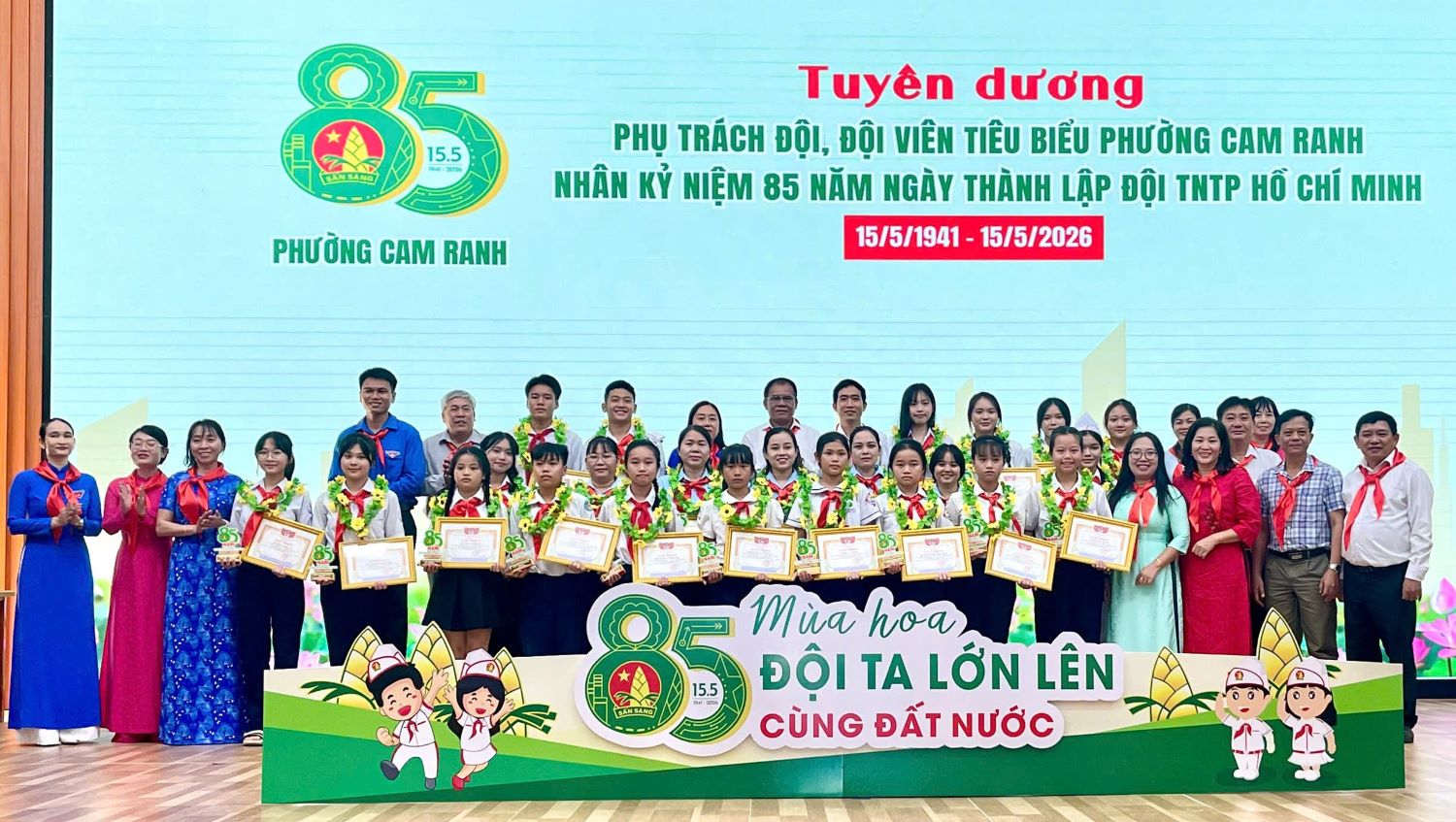 Tuyên dương, khen thưởng Tổng phụ trách Đội, đội viên tiêu biểu năm 2026.