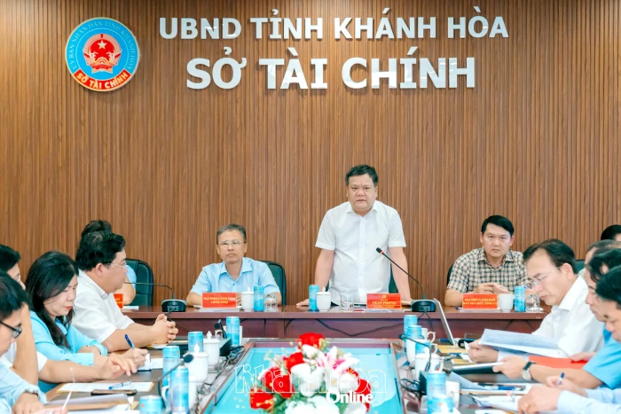 Bí thư Tỉnh ủy Khánh Hòa Trần Phong làm việc với Sở Tài chính
