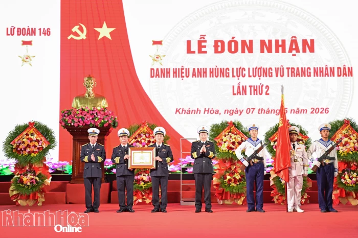 Lữ đoàn 146 đón nhận danh hiệu Anh hùng Lực lượng vũ trang nhân dân lần thứ 2