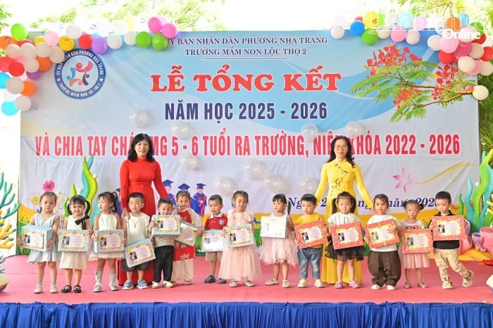 Trường Mầm non Lộc Thọ 2 tổng kết năm học 2025 - 2026