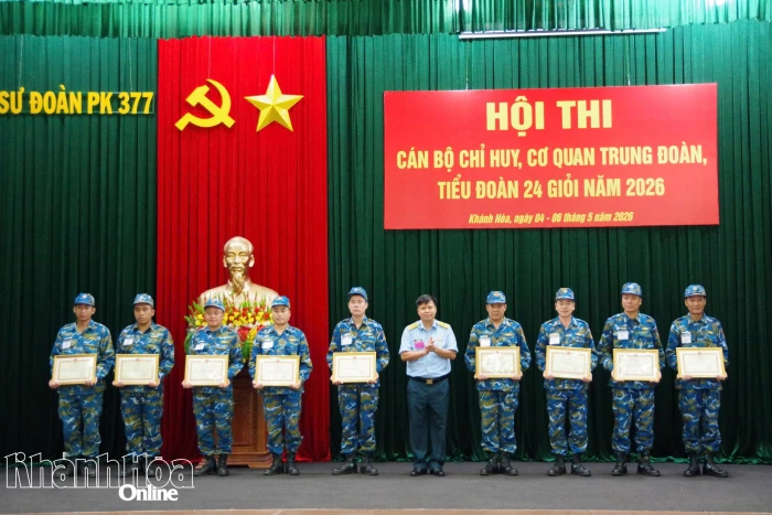 Sư đoàn 377 tổ chức hội thi cán bộ chỉ huy giỏi năm 2026