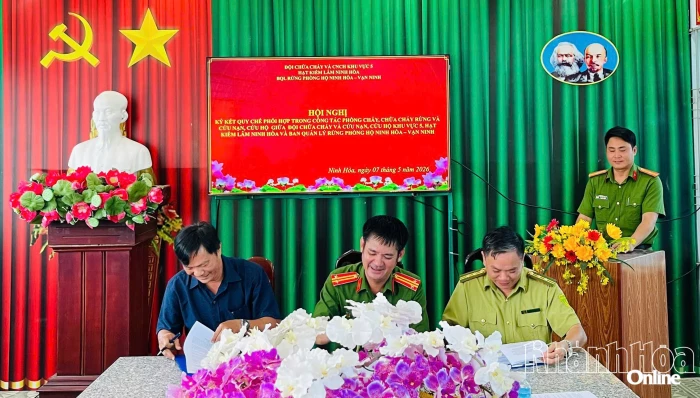 Ký kết quy chế phối hợp phòng cháy, chữa cháy rừng
