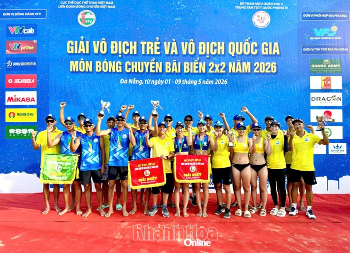 Sanvinest Khánh Hòa vô địch giải bóng chuyền bãi biển quốc gia 2026