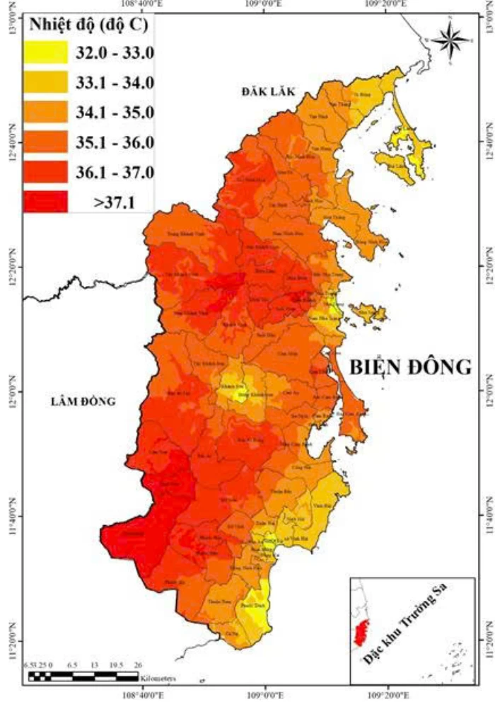 Khu vực tỉnh Khánh Hòa: Nắng nóng trên 37 độ C kéo dài đến ngày 15-5