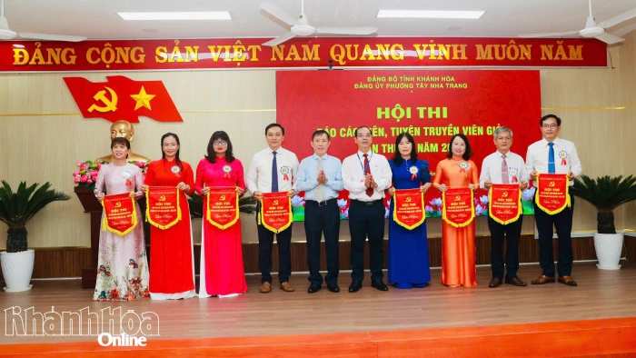Vòng chung khảo Hội thi Báo cáo viên, tuyên truyền viên giỏi phường Tây Nha Trang lần thứ I