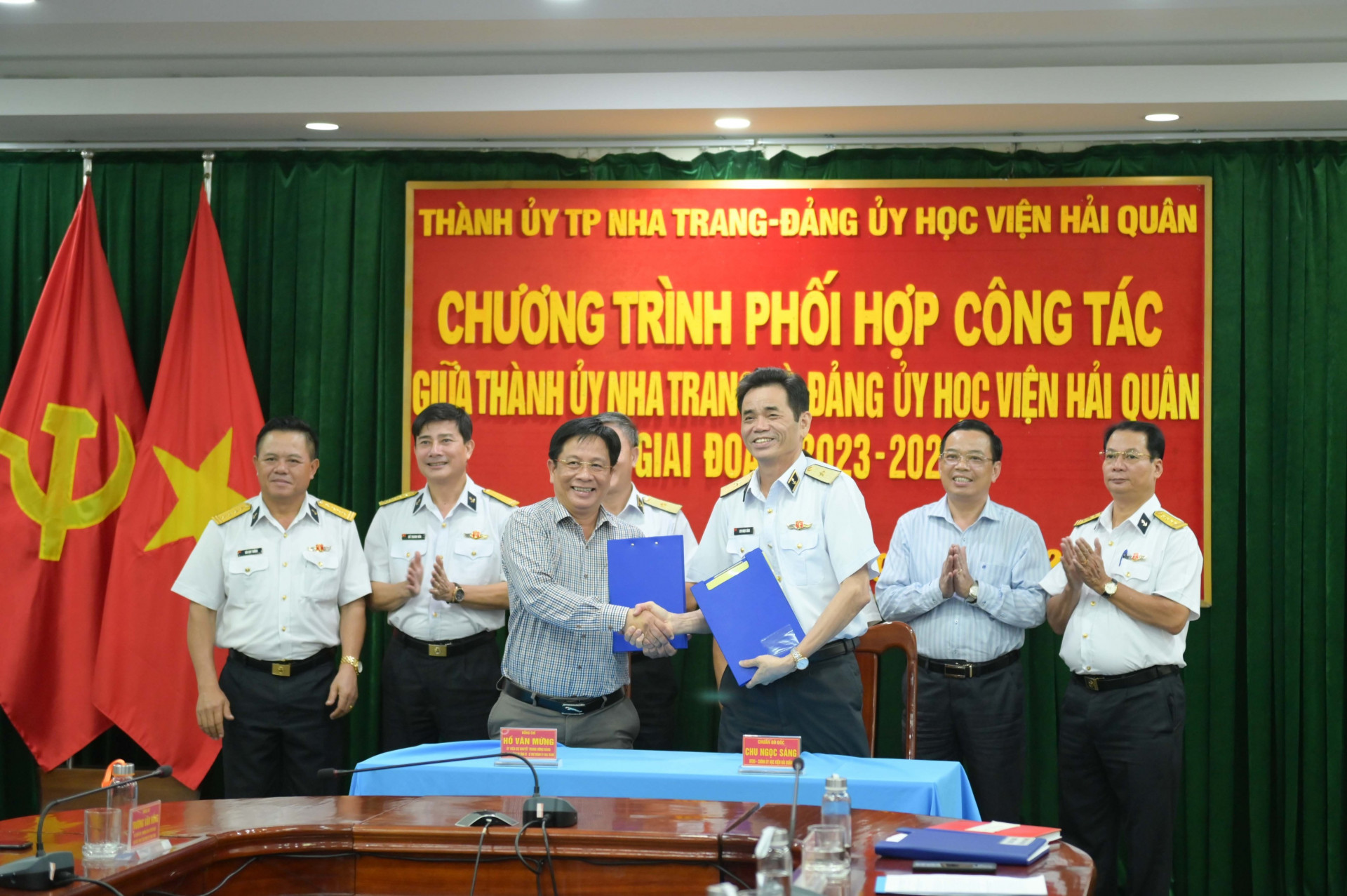 Lãnh đạo TP. Nha Trang và Học viện Hải quân ký kết chương trình phối hợp giai đoạn 2023 - 2025