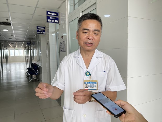Tiến sỹ Trần Huy Thọ - Phó giám đốc thường trực Bệnh viện Đặng Văn Ngữ. (Ảnh: PV/Vietnam+)