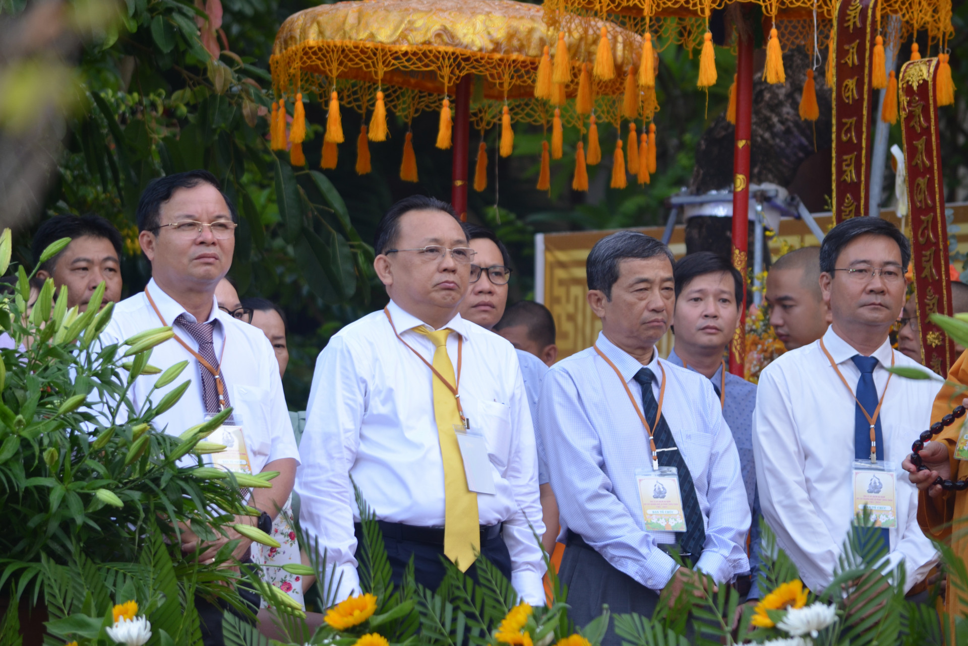 Đồng chí Lê Hữu Hoàng - Phó Chủ tịch Thường trực UBND tỉnh cùng lãnh đạo các sở, ban, ngành đến tham dự.