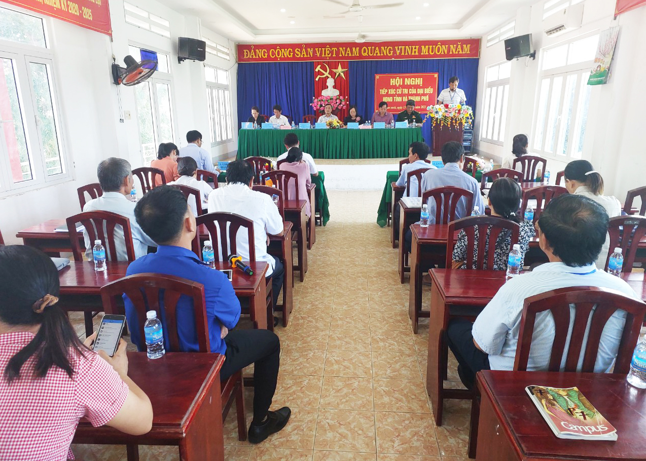 Đại biểu HĐND tỉnh tiếp xúc cử tri TP. Cam Ranh