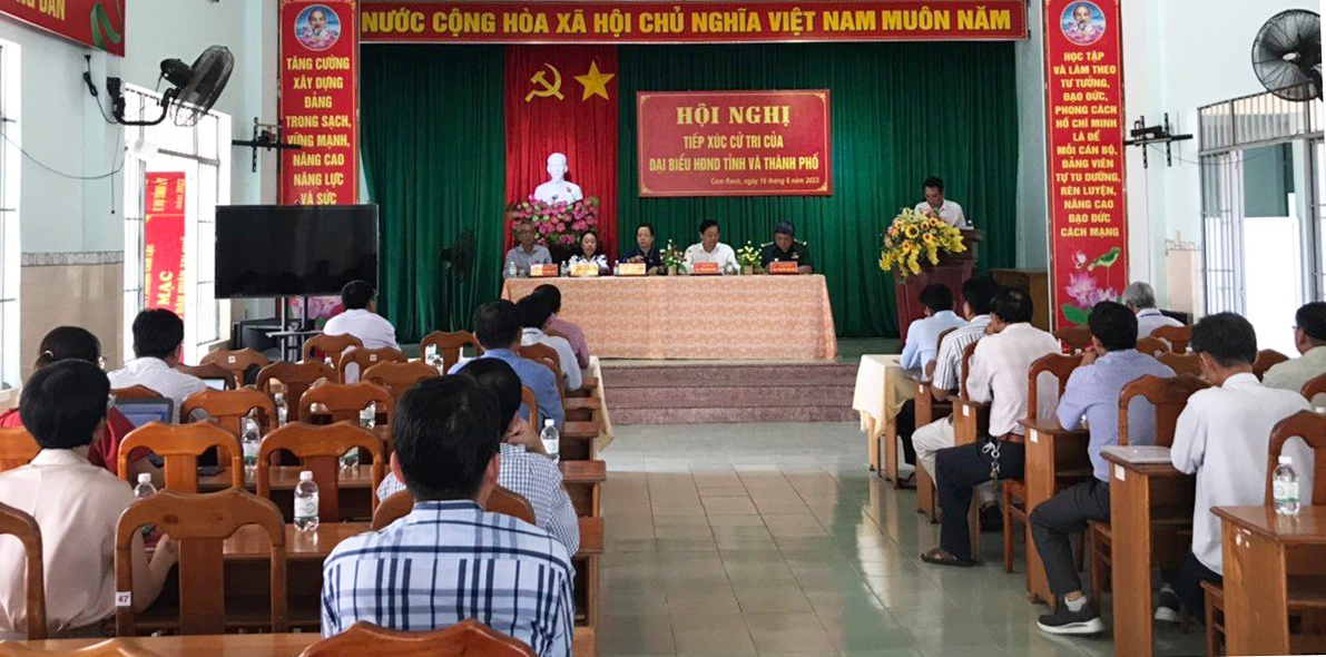 Đại biểu HĐND tỉnh Khánh Hòa tiếp xúc cử tri 3 phường thuộc TP. Cam Ranh