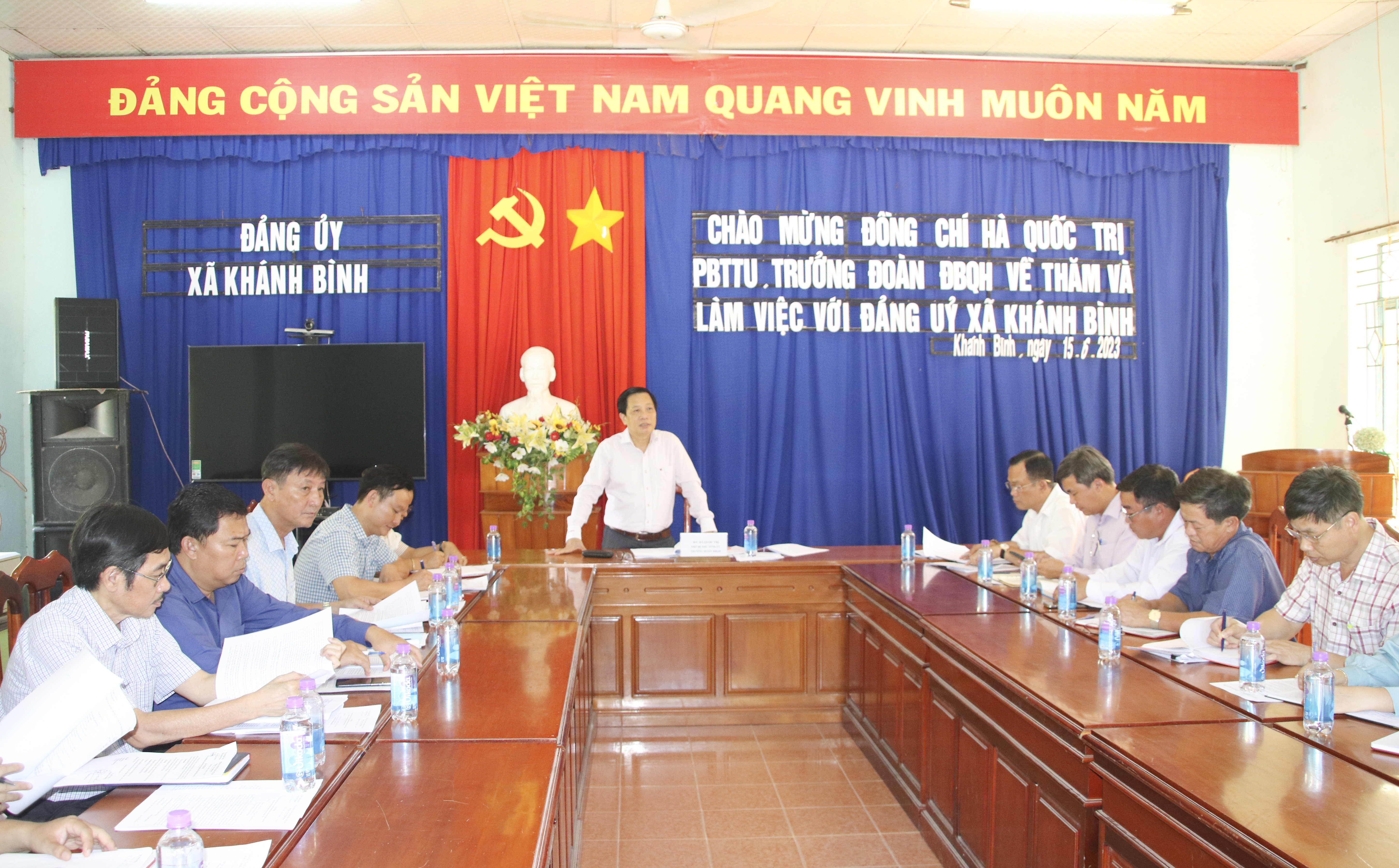 Phó Bí thư Tỉnh ủy Hà Quốc Trị làm việc tại 2 xã Khánh Hiệp và Khánh Bình