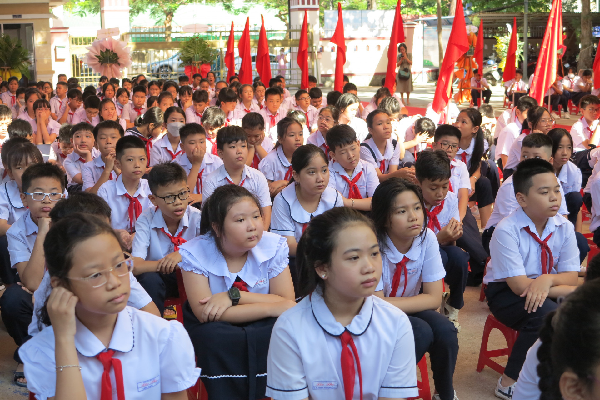 Học sinh Trường Tiểu học Lộc Thọ (TP. Nha Trang). 