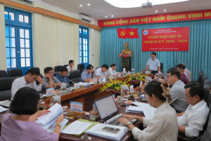 Hội đồng Trường Đại học Nha Trang: Tổ chức phiên họp thứ 11 nhiệm kỳ 2020-2025