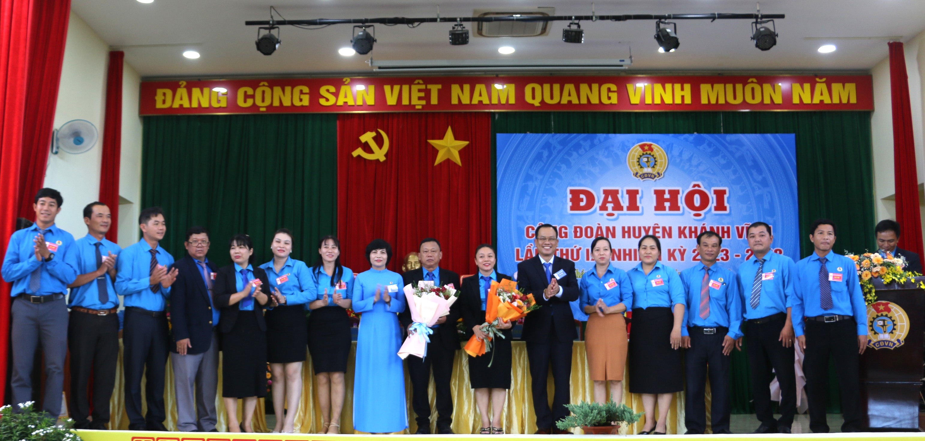 Đại hội Công đoàn huyện Khánh Vĩnh lần thứ IX