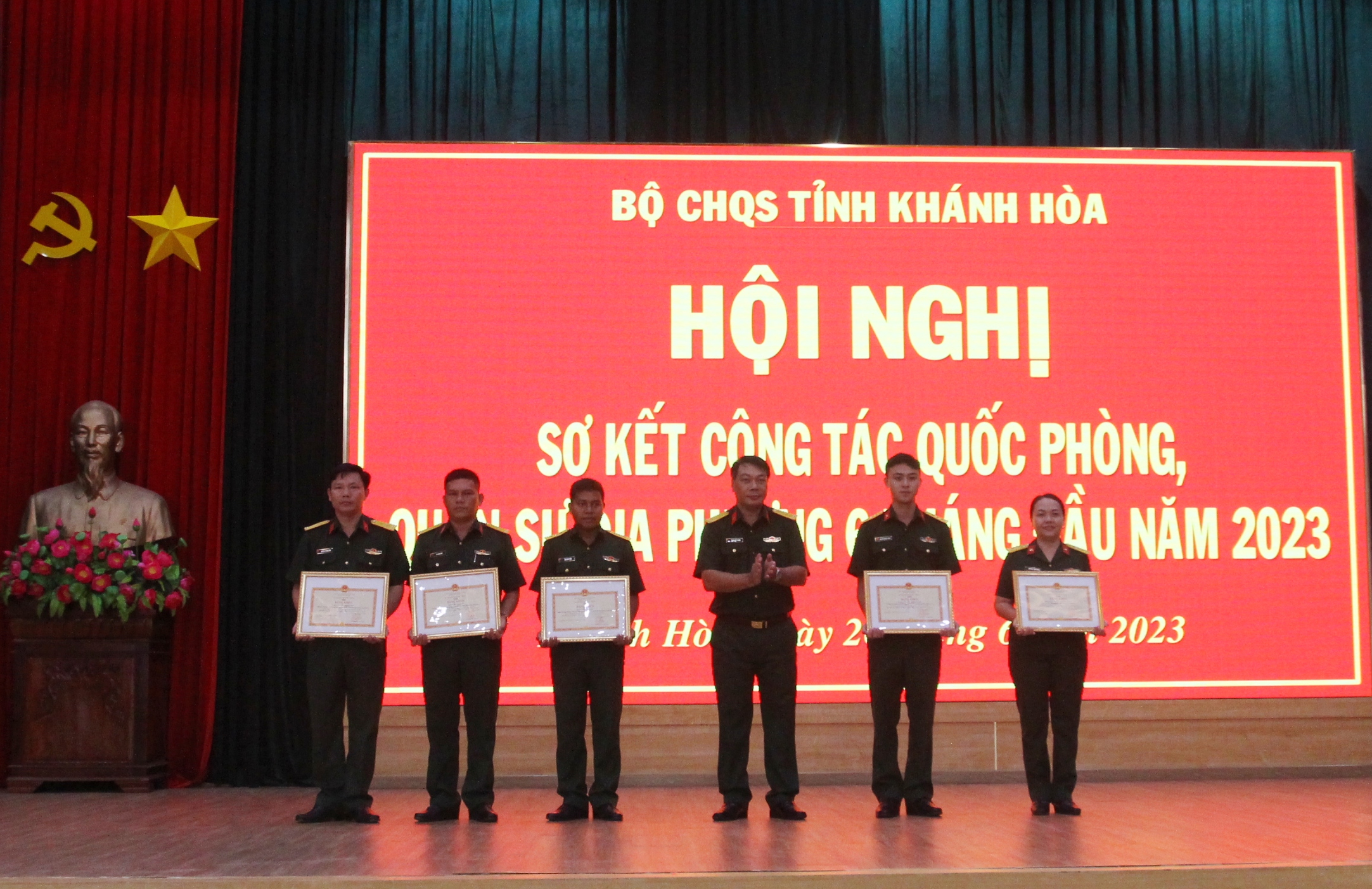 Bộ Chỉ huy Quân sự tỉnh Khánh Hòa sơ kết công tác quốc phòng, quân sự địa phương 6 tháng đầu năm 2023