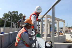 Final stage of wastewater treatment plant construction accelerated