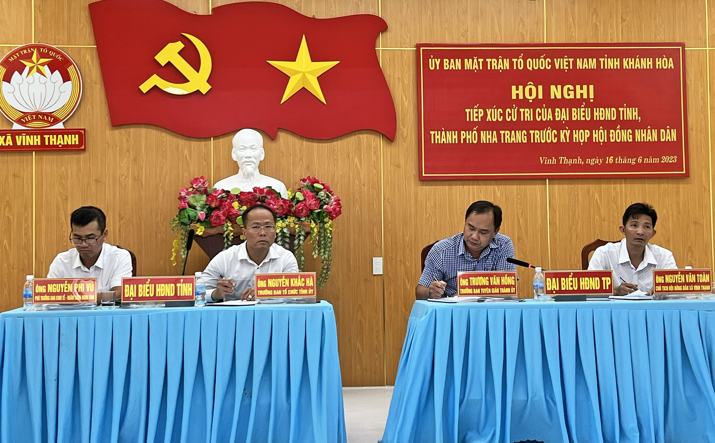 Đại biểu HĐND tỉnh, HĐND TP. Nha Trang tiếp xúc cử tri 5 xã, phường TP. Nha Trang