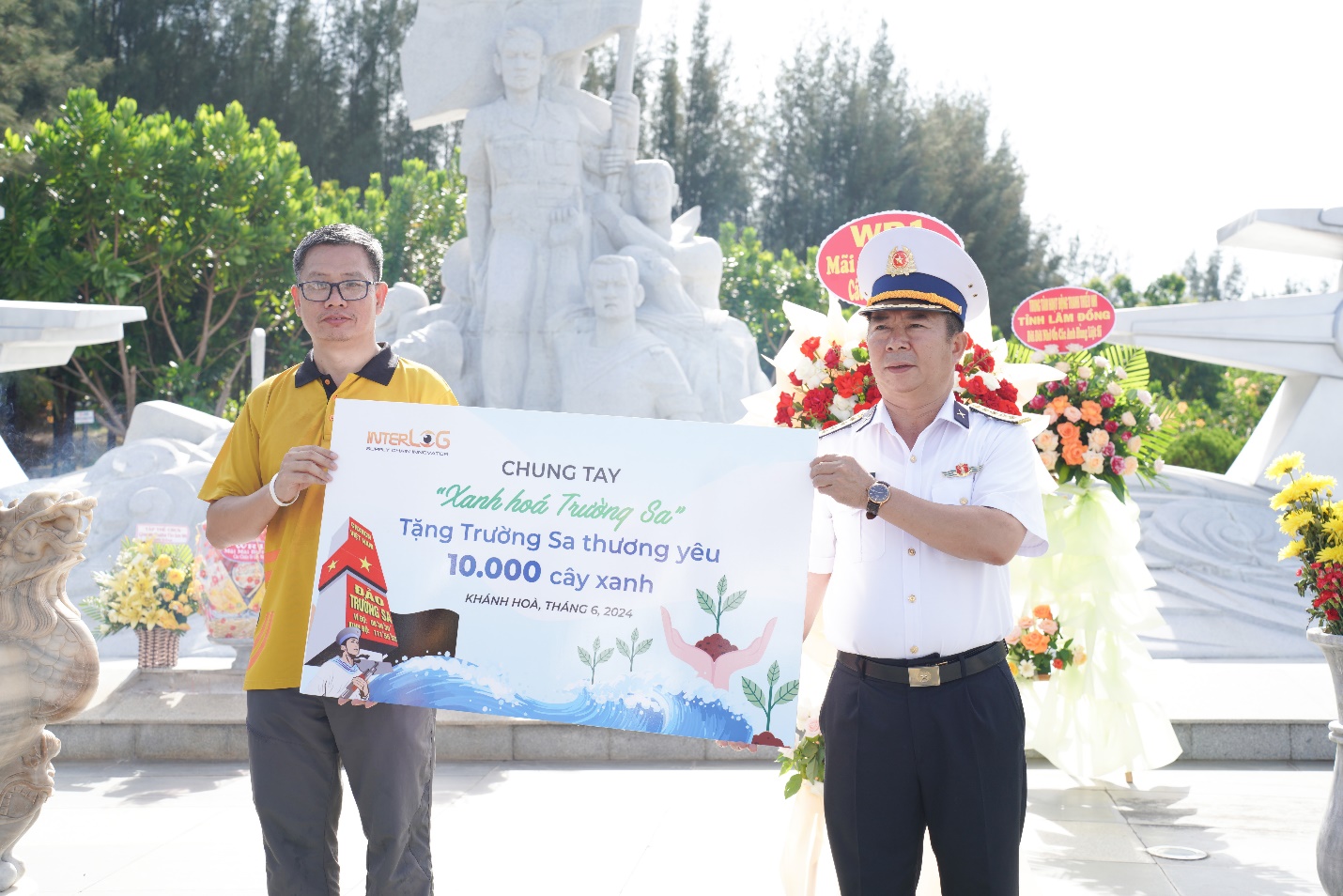 InterLOG trao tặng 10.000 cây phi lao cho Lữ đoàn 146 với sứ mệnh “Xanh hóa Trường Sa”