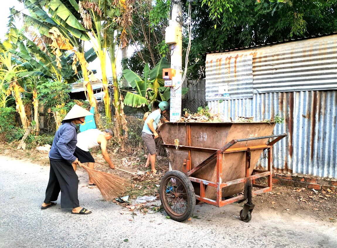 Hội Liên hiệp Phụ nữ xã Vĩnh Phương: Ra quân tổng dọn vệ sinh môi trường