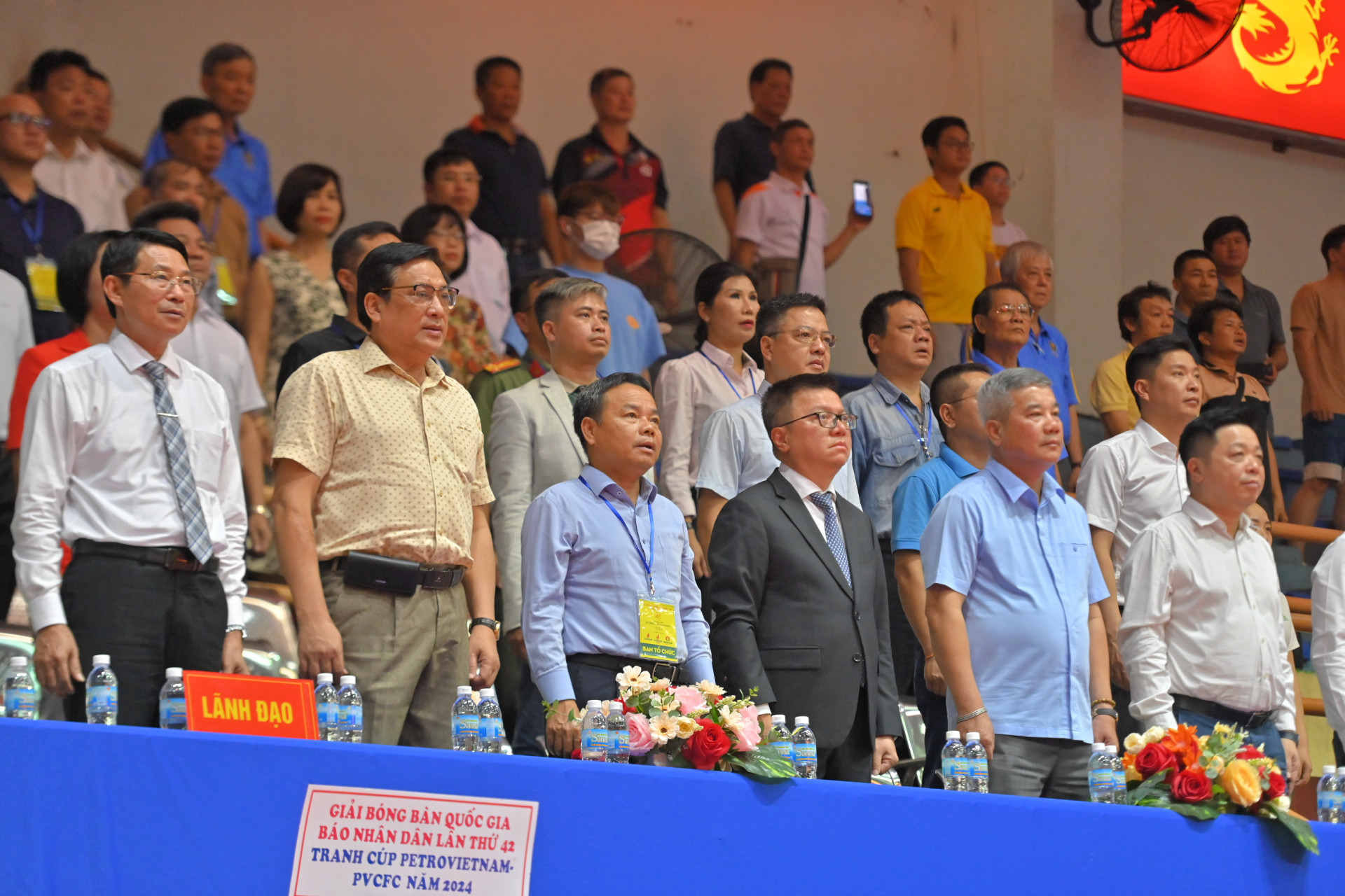 The leaders attending the opening ceremony

