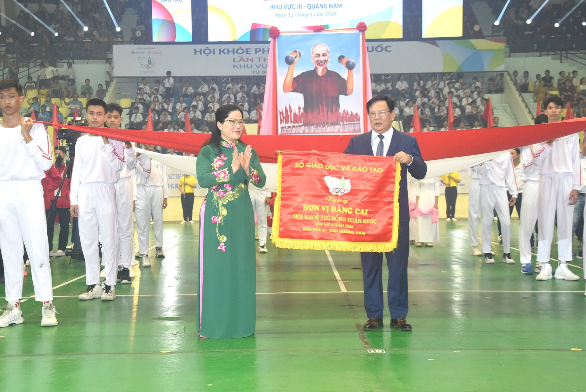 Tưng bừng khai mạc Hội khỏe Phù Đổng toàn quốc lần thứ X, khu vực III năm 2024 tại Quảng Nam