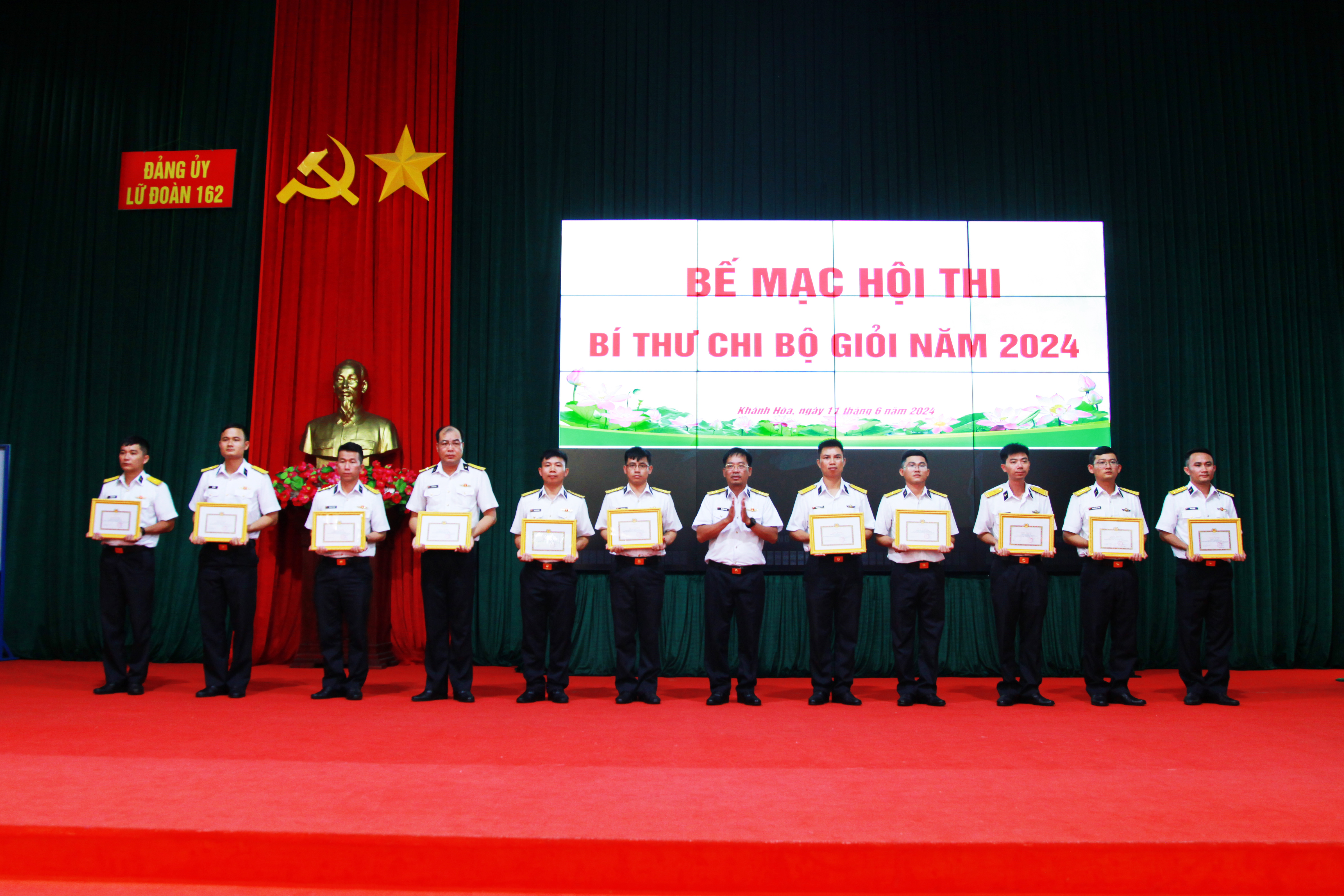 Lữ đoàn 162, Vùng 4 Hải quân: Bế mạc Hội thi Bí thư chi bộ giỏi năm 2024