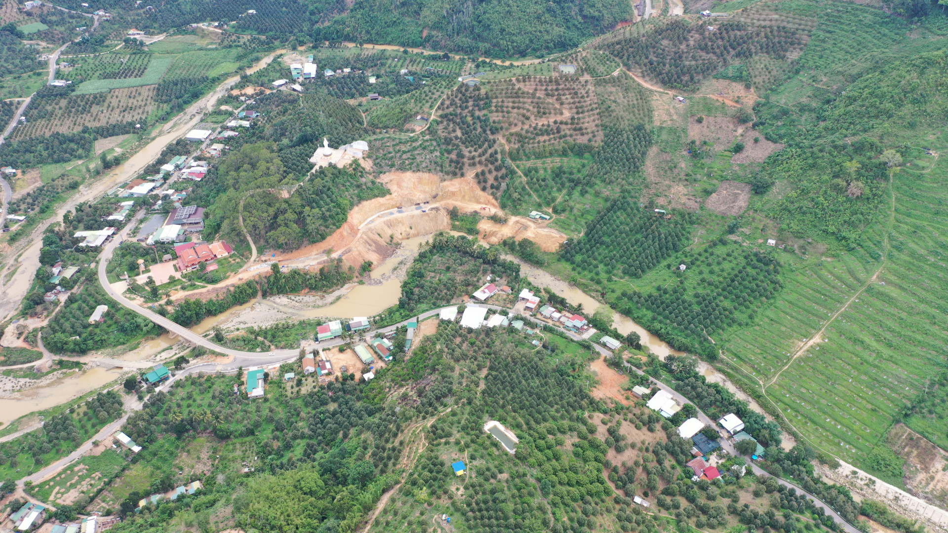 A durian growing area in Khanh Son district