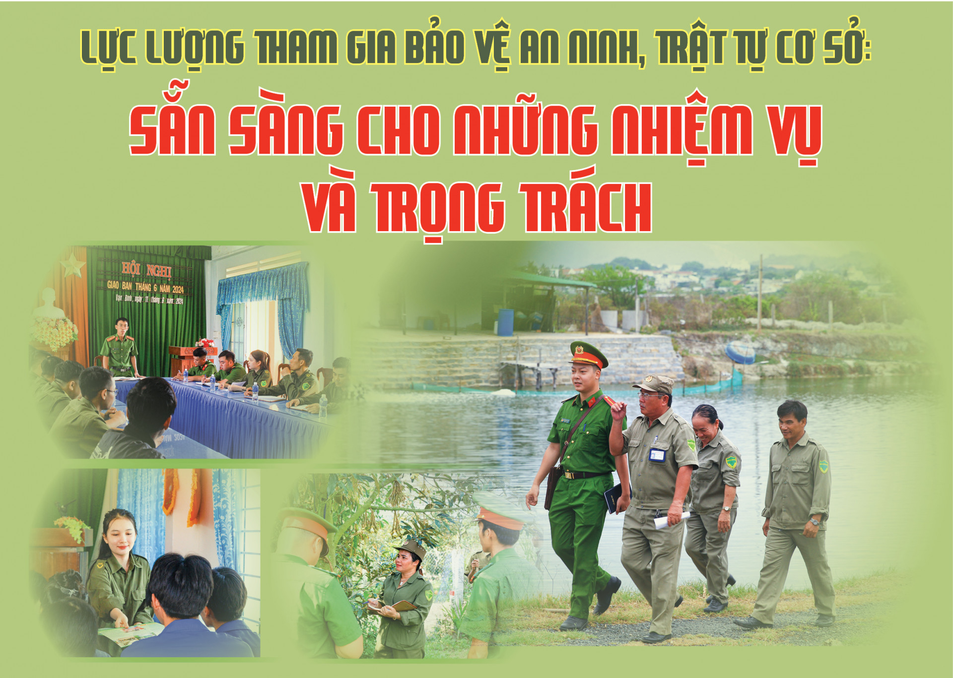 Lực lượng đảm bảo an ninh trật tự cơ sở: Sẵn sàng cho những nhiệm vụ và trọng trách