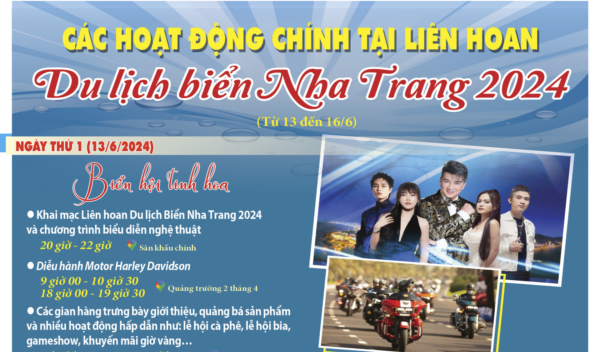 Các hoạt động tại Liên hoan Du lịch biển Nha Trang 2024