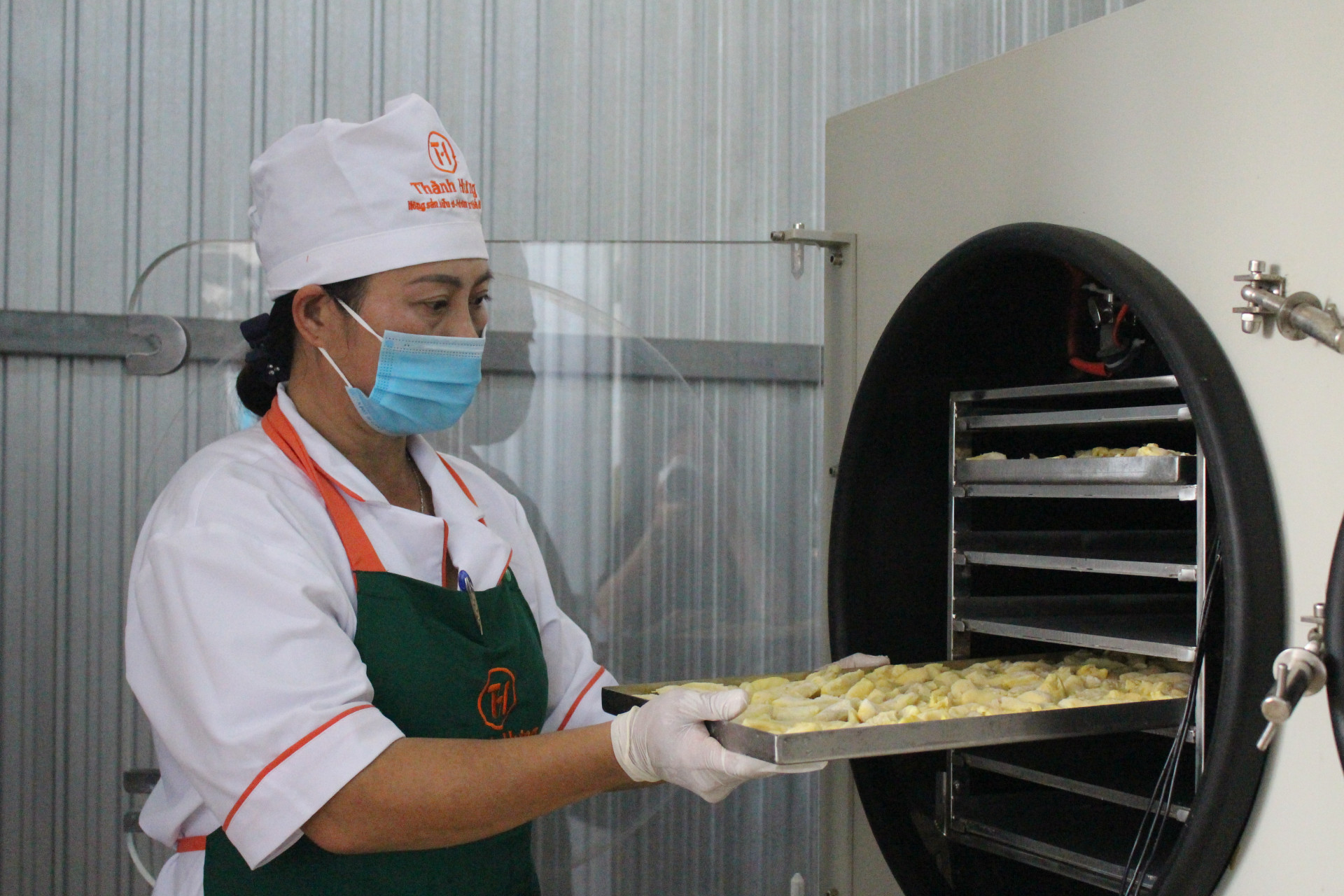 Durian applied with freeze drying technology at Thanh Hung Agriculture Company Limited