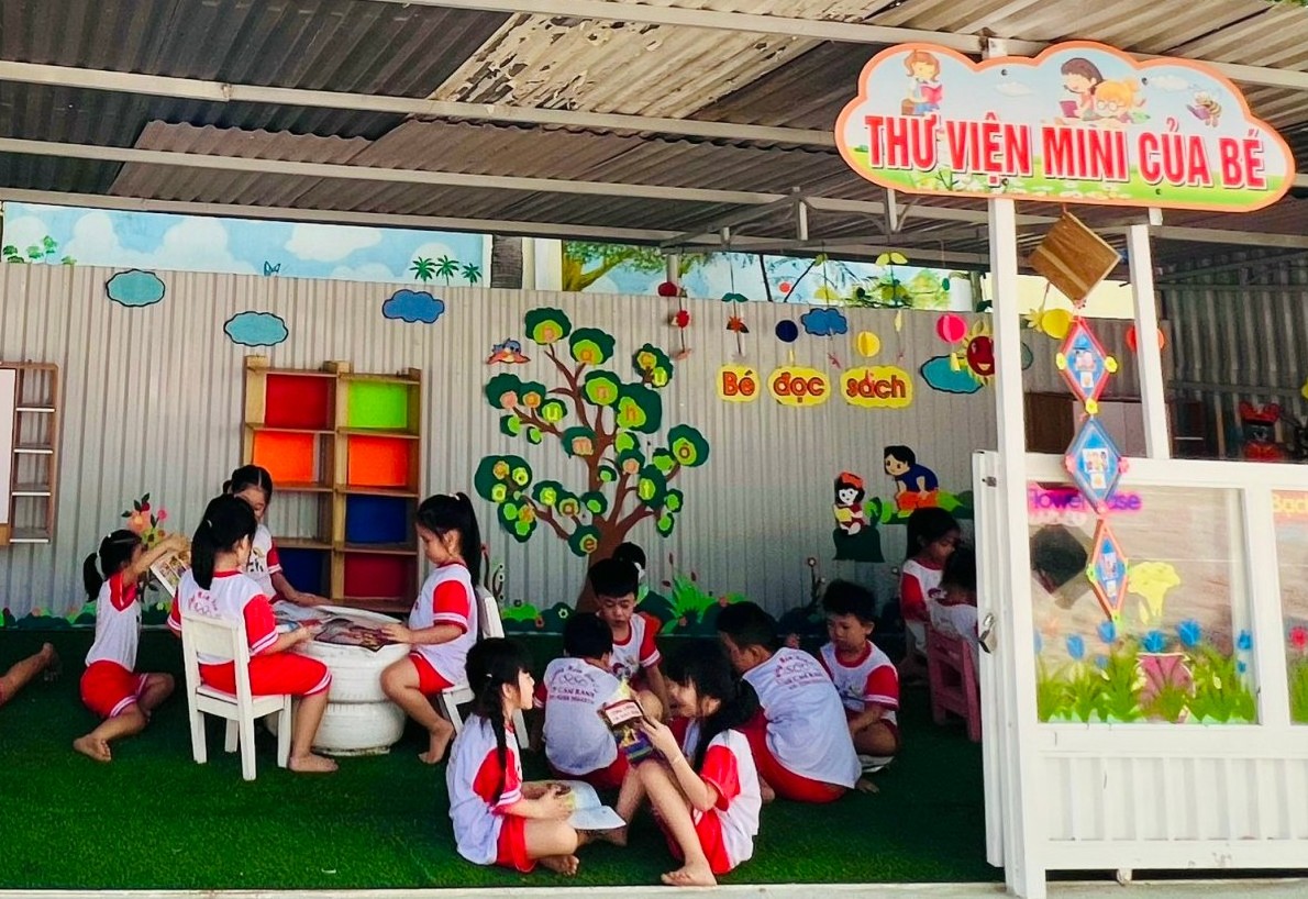 Triển khai hoạt động thư viện trường mầm non