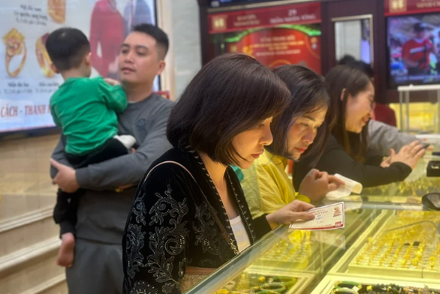 Vàng SJC bất động 6 phiên liên tiếp