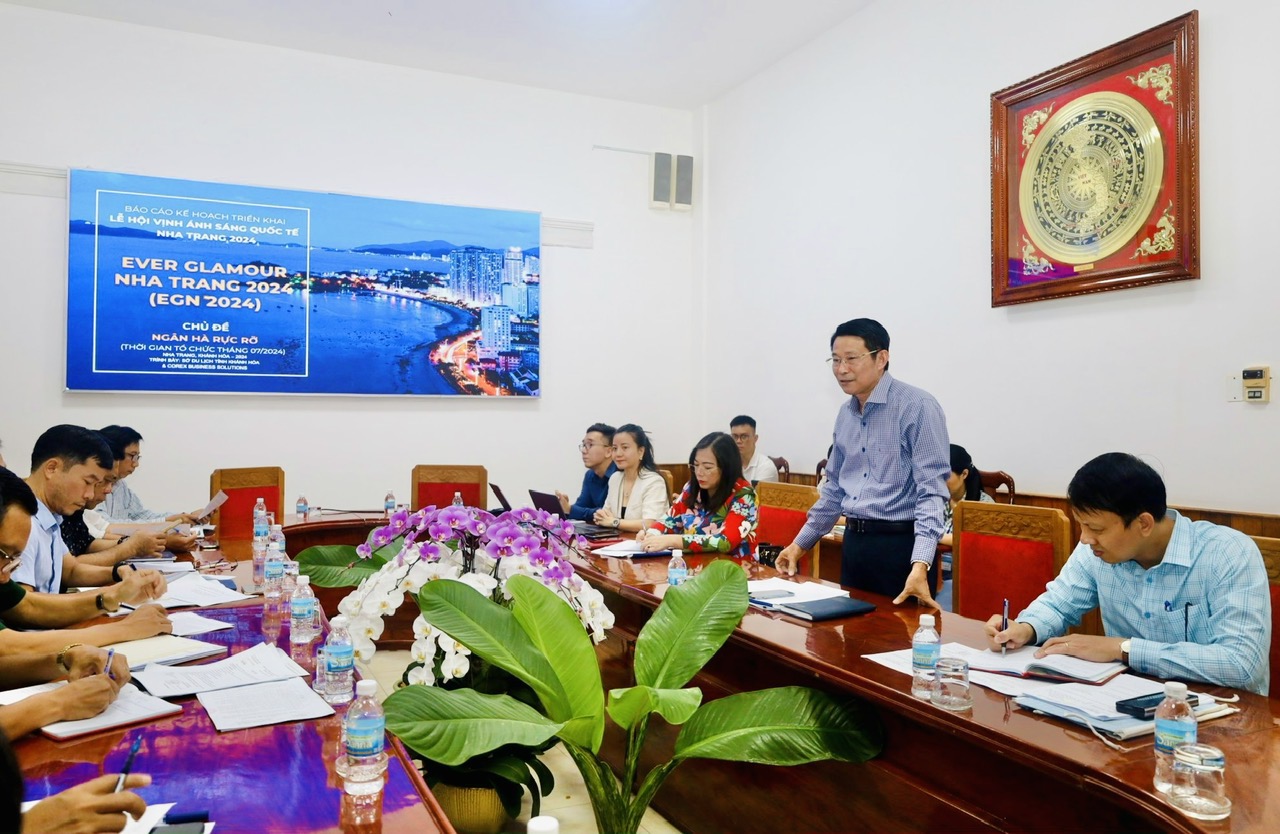 Phó Chủ tichh UBND tỉnh Đinh Văn Thiệu phát biểu kết luận cuộc họp