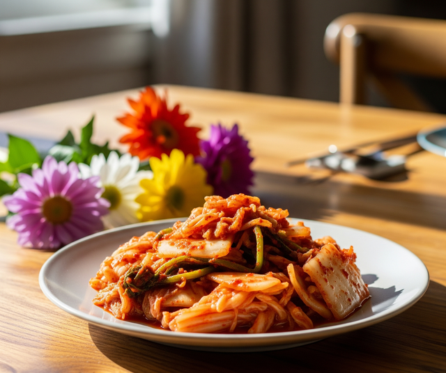 
Kimchi là một nguồn lợi khuẩn. Ảnh: AI