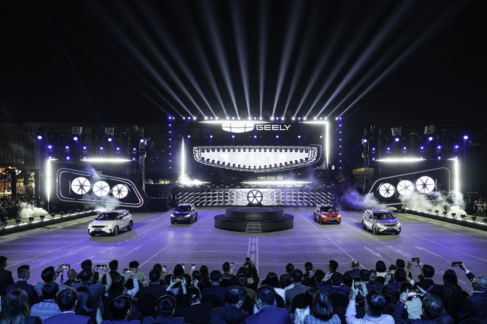 Sự kiện ra mắt thương hiệu ô tô Geely và mẫu xe Geely Coolray của Tasco vào tháng 3/2025. Ảnh: CTV